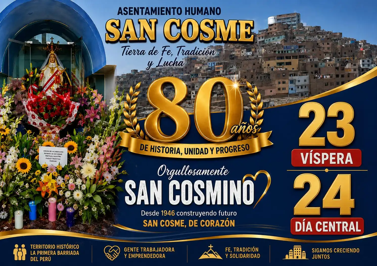 80 Años del Asentamiento Humano San Cosme