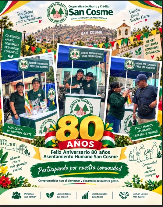 ¡San Cosme presente con su comunidad!