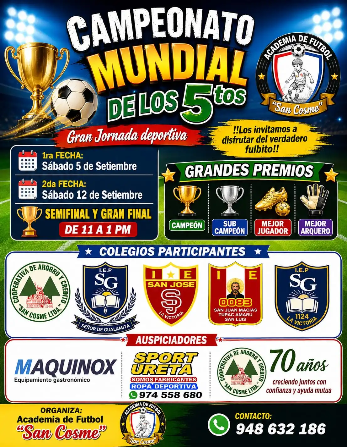 Campeonato Mundial de los 5tos - Gran Jornada Deportiva