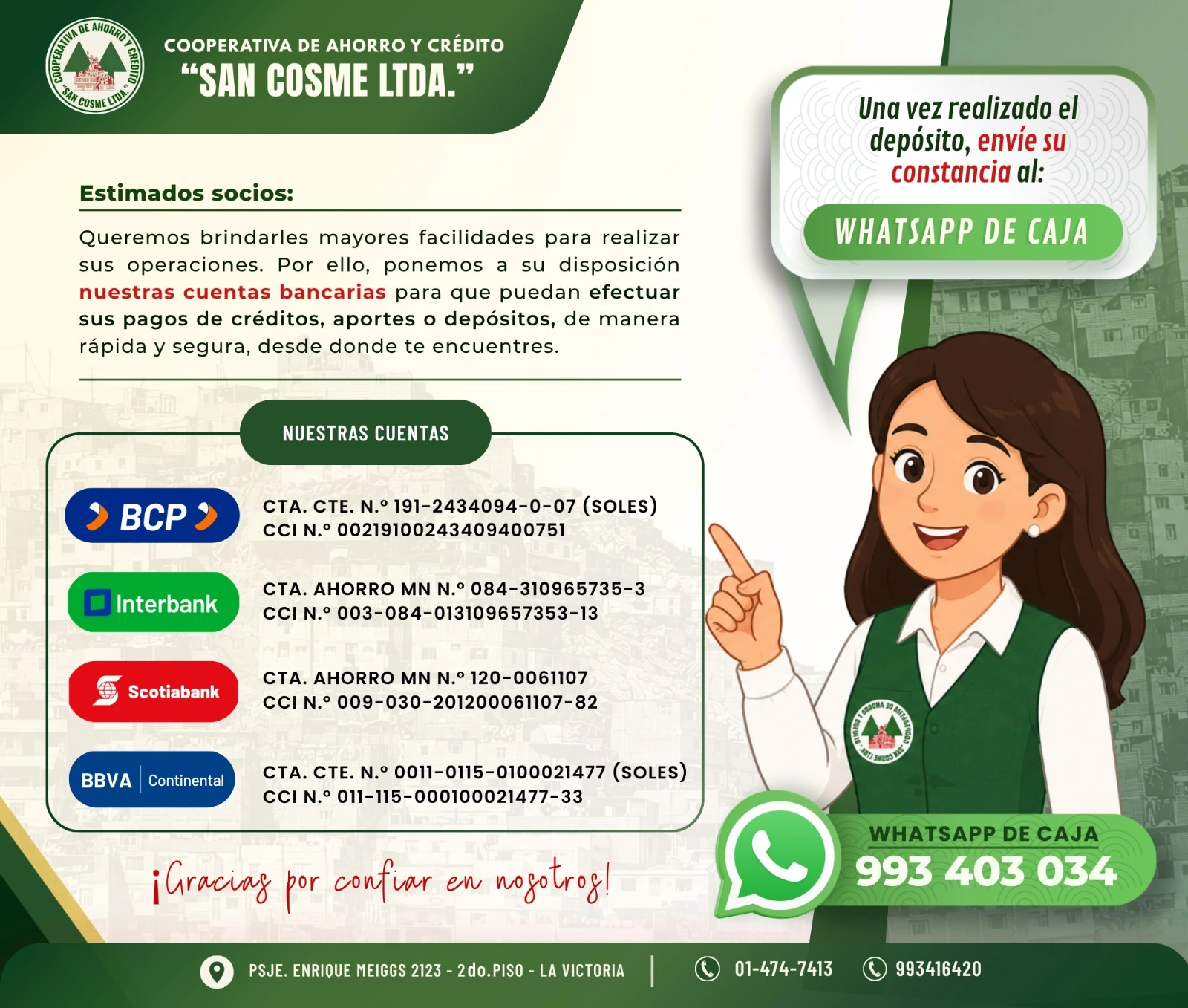 Nuevos Números de Cuenta