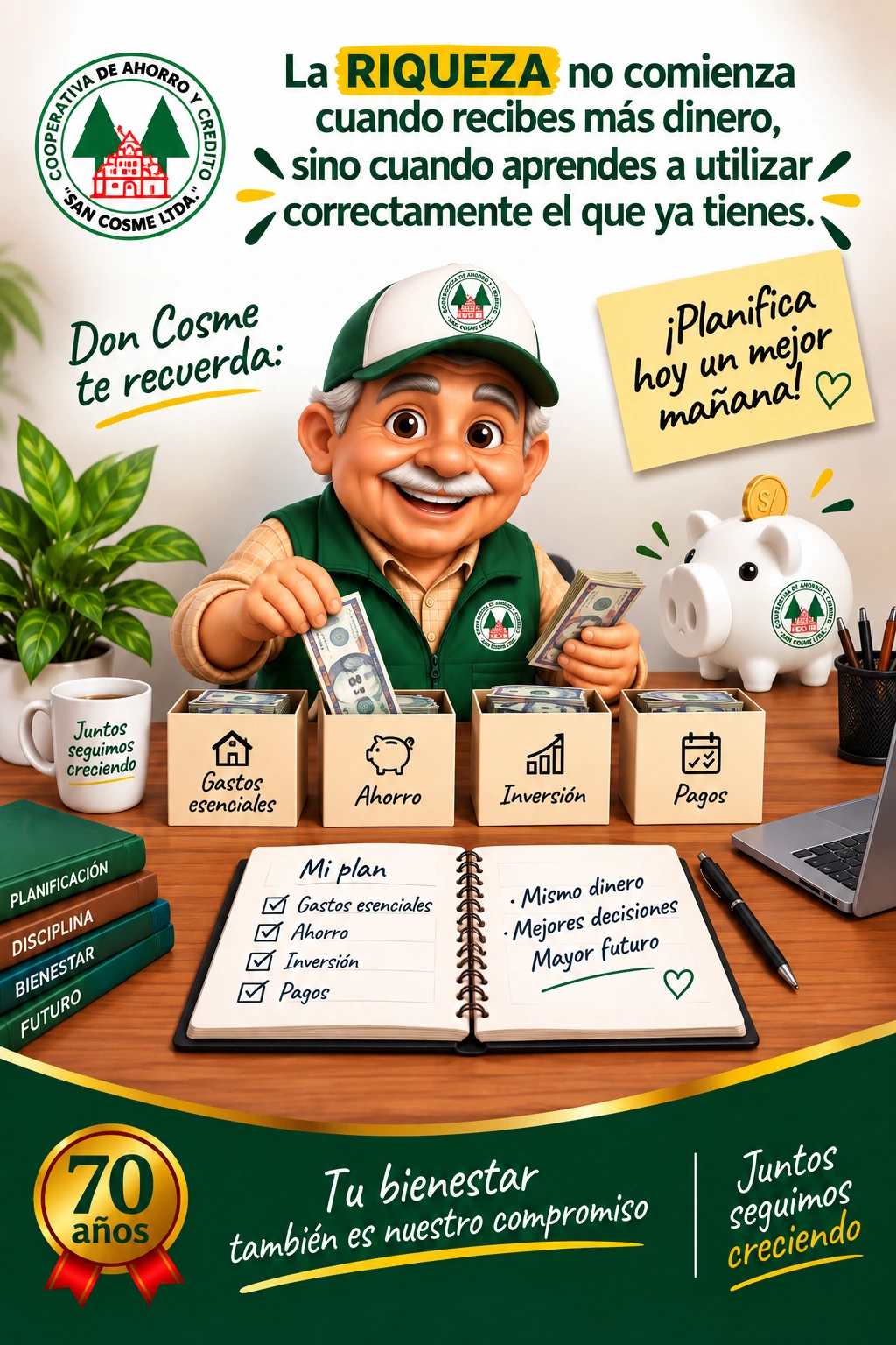 Don Cosme Recuerda - Consejos de Educación Financiera